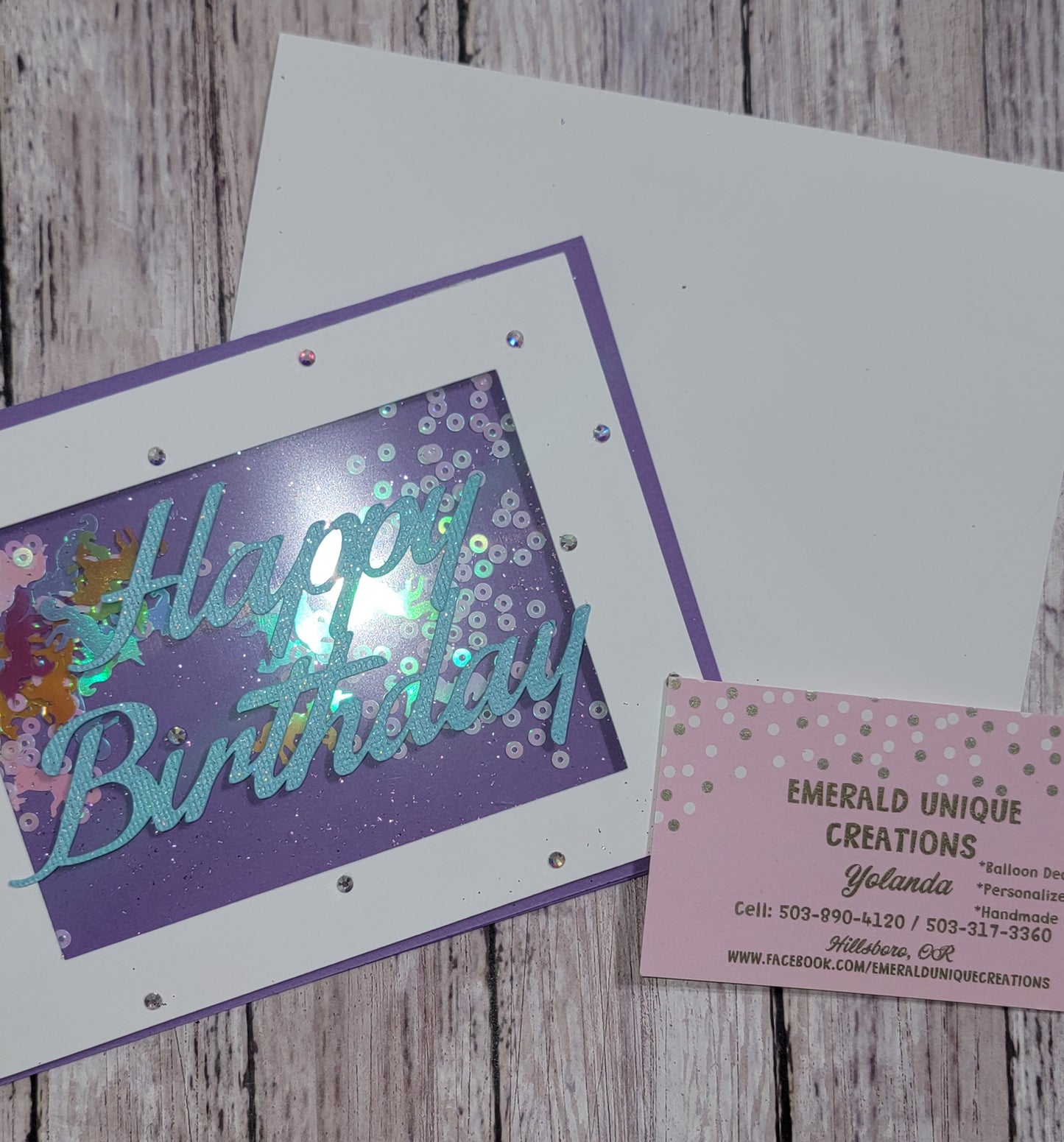 Birthday Shaker Card