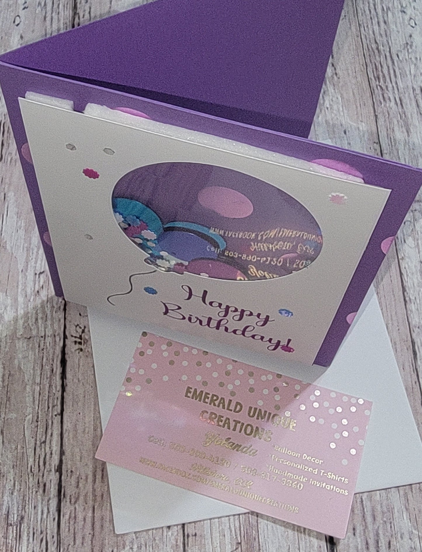 Balloon Shaker Card