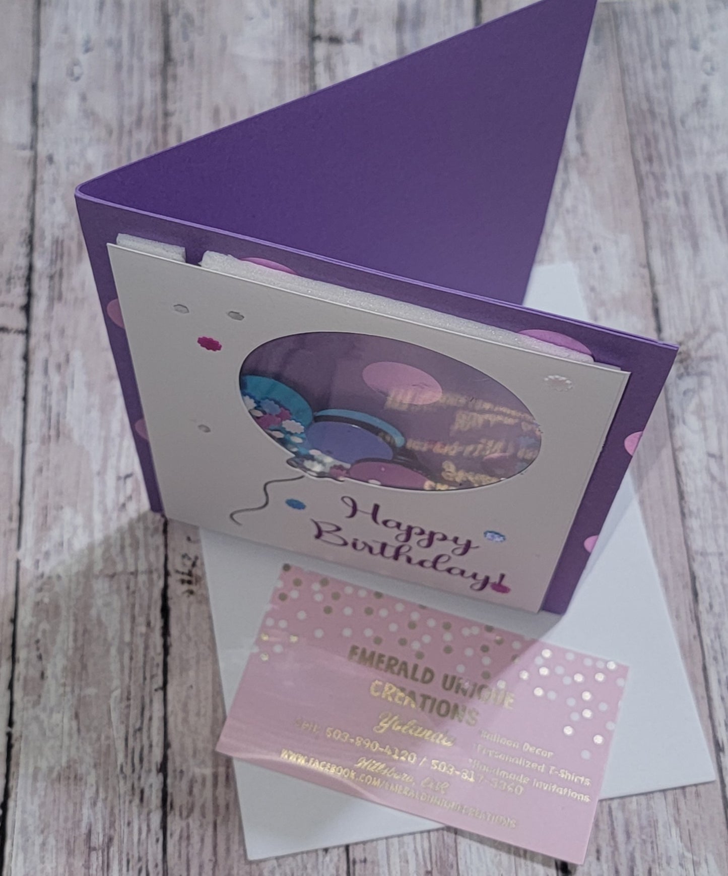 Balloon Shaker Card