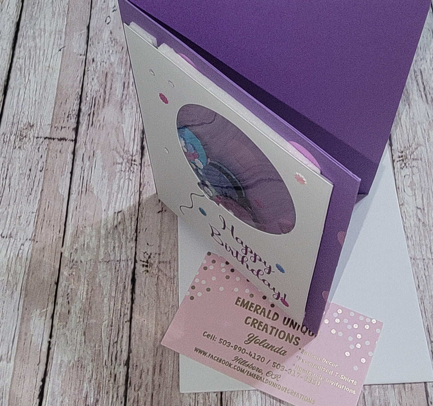 Balloon Shaker Card