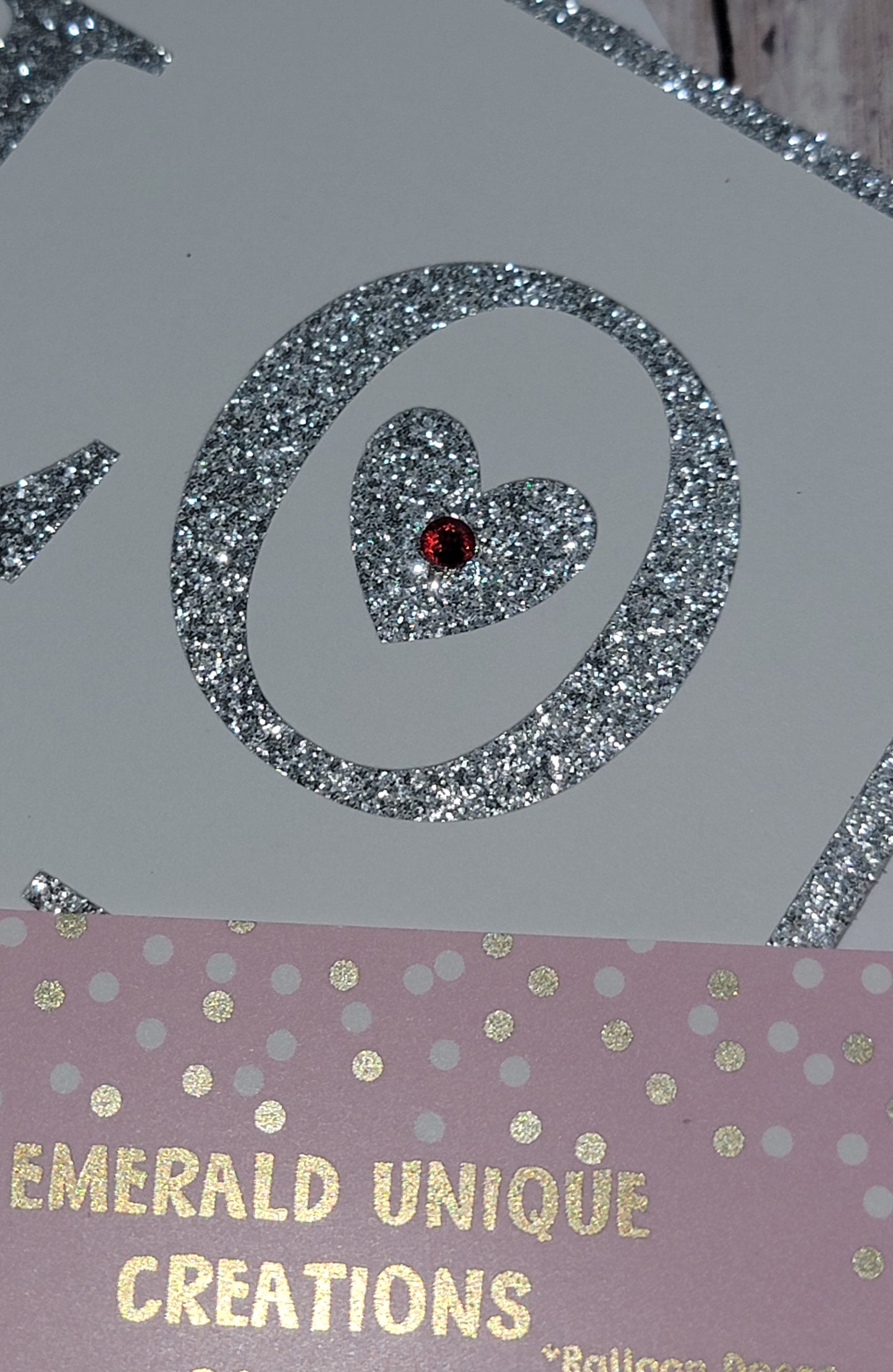 "Glitter" Love Card