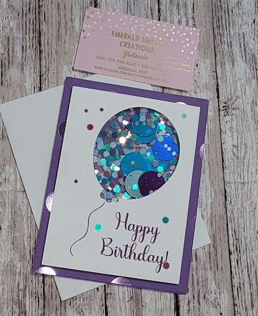 Balloon Shaker Card