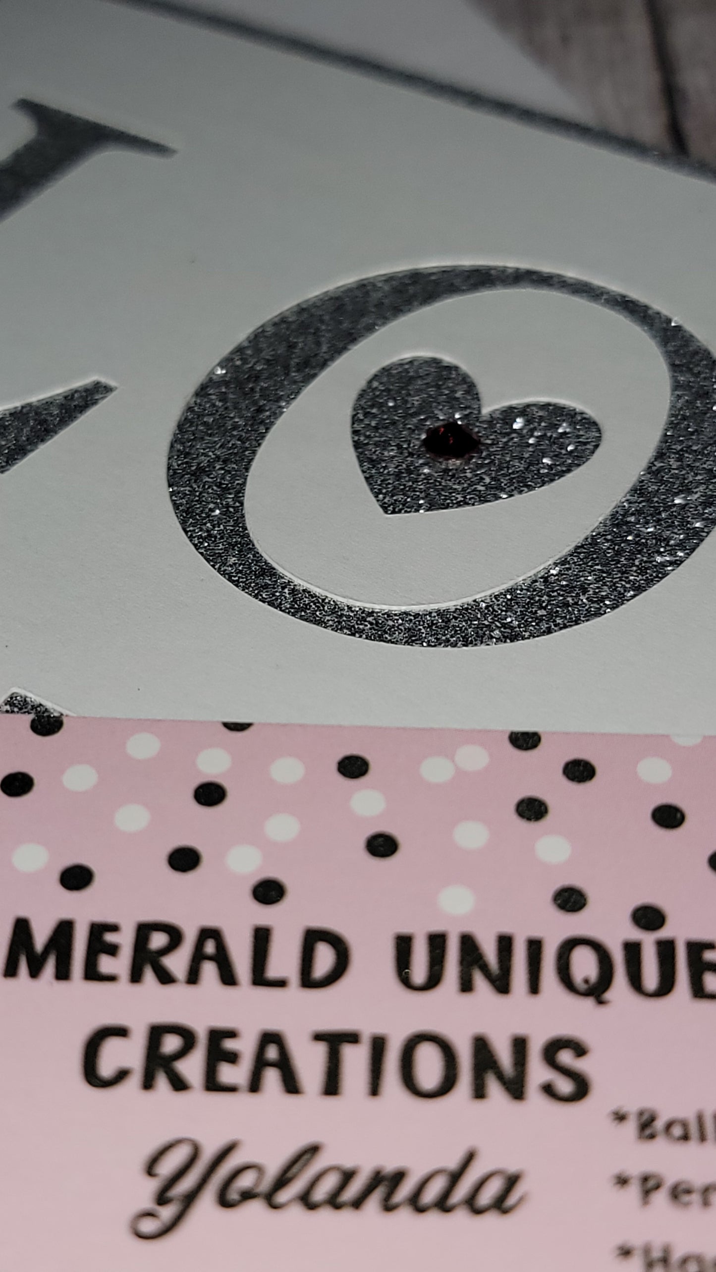 "Glitter" Love Card